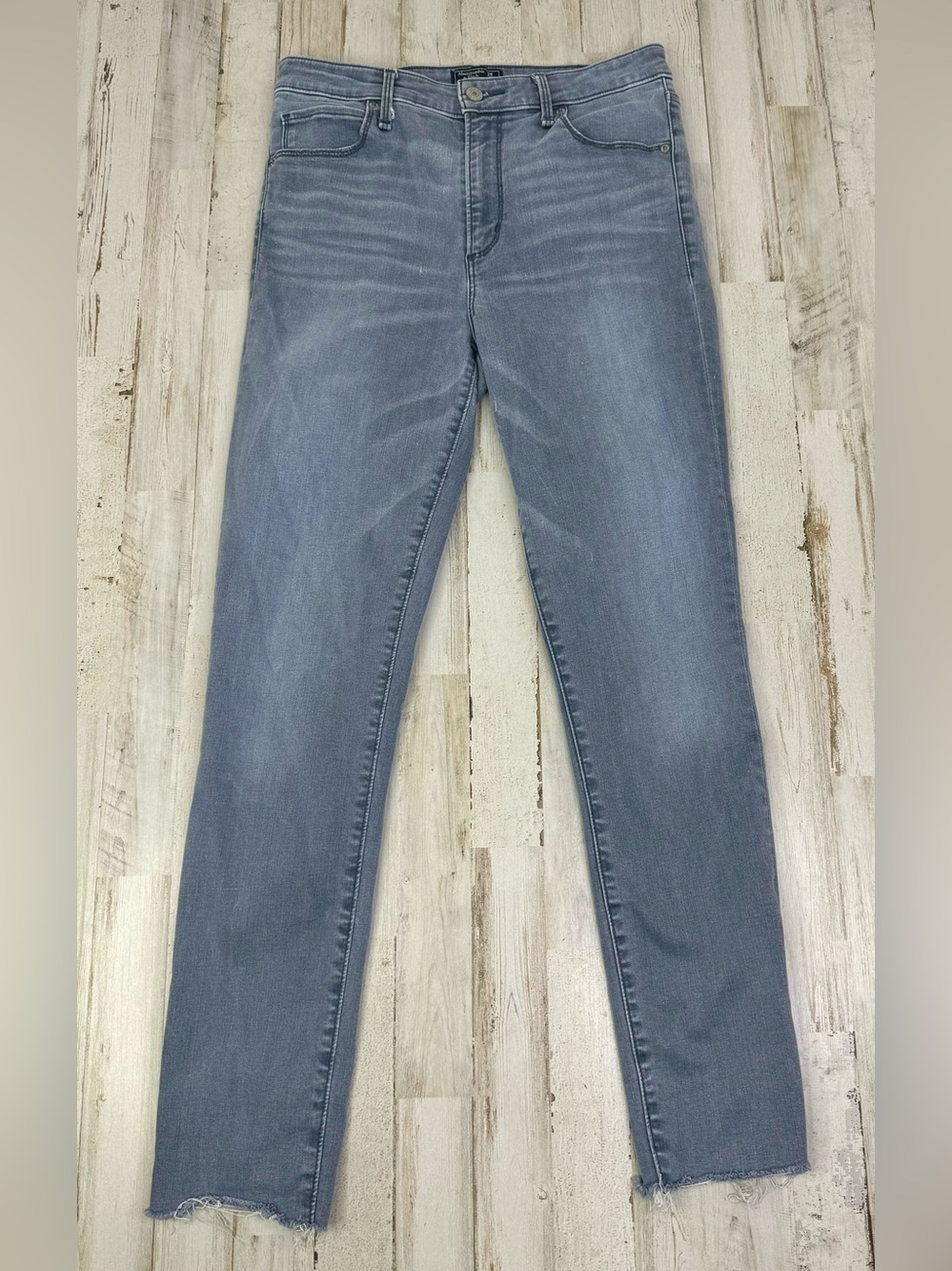 Abercrombie & Fitch Gray Jeans 29/8L (29x28) Simone High Rise Super Skinny - Picture 1 of 12